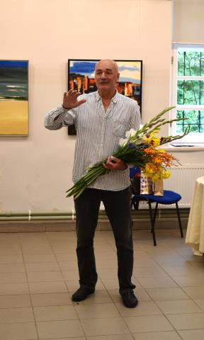 Jāņa Jēkabsona gleznu izstādes "Iet vasara pāri tik skaisti",02.08.2024.